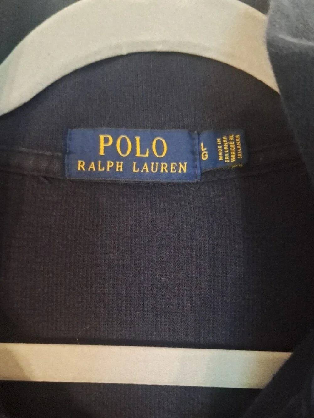 Polo by Ralph Lauren Navy Half-Zip Sweater with Red Pony